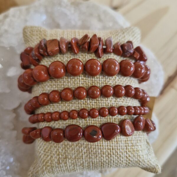bracelet jaspe rouge
