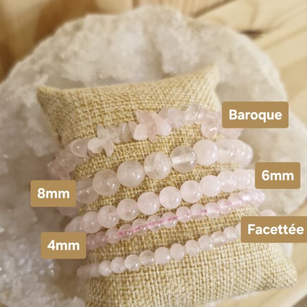 bracelet quartz rose