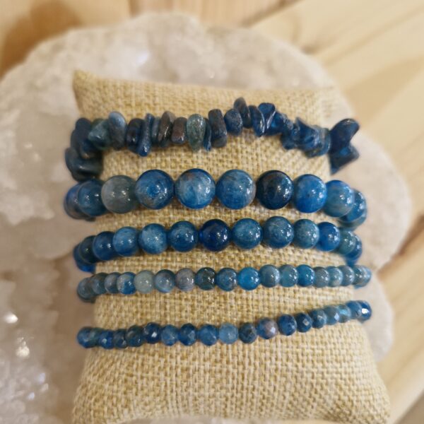 bracelet apatite bleue