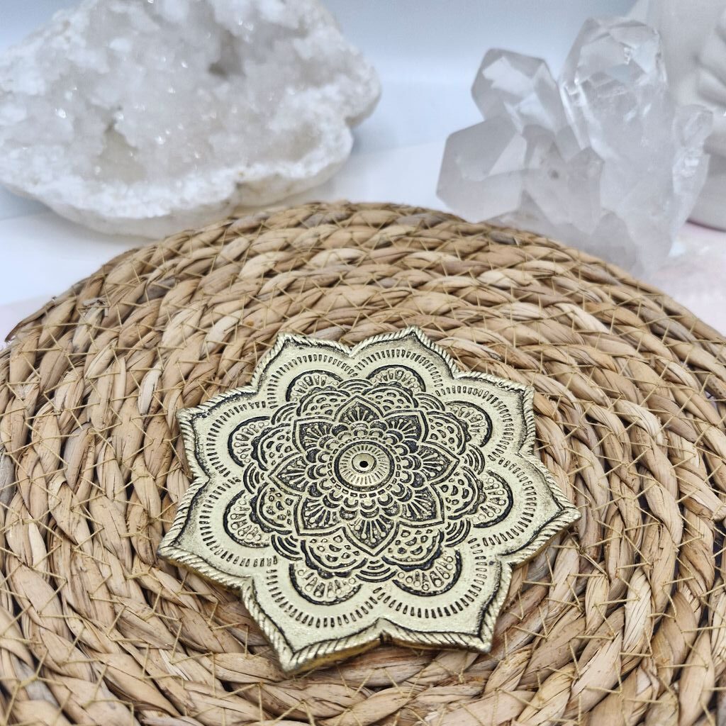 Porte-encens En Céramique Forme Lotus – Base Feuille, Blanc – Pour Méditation, Yoga, Décoration Intérieure