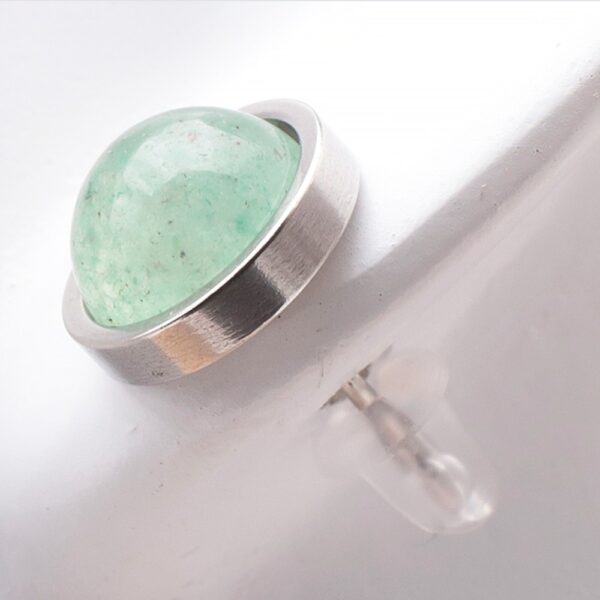 boucle d'oreille fleur aventurine verte (copie)